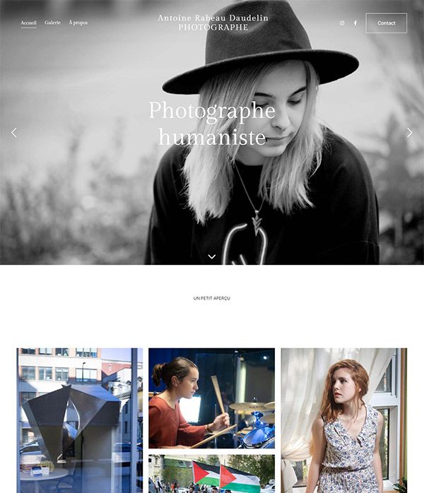 Antoine – Portfolio-Website humanistischer Fotografen – Pixpa