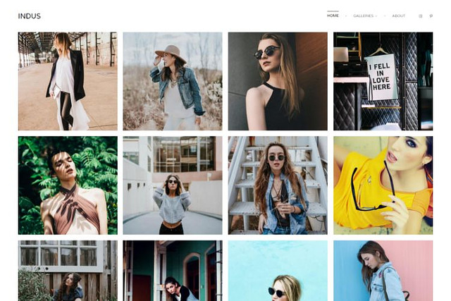 Indo -  Pixpa Modello di sito web per portfolio di moda