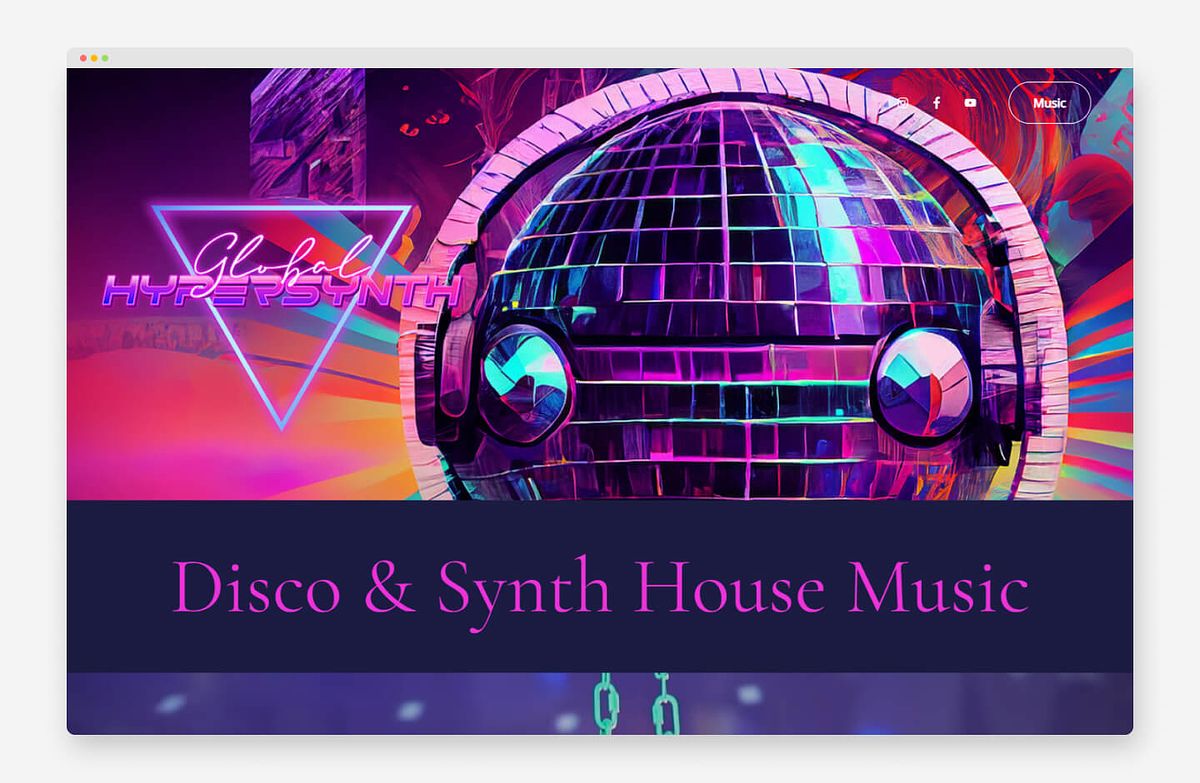 Global Hypersynth - Site do portfólio de música Synth
