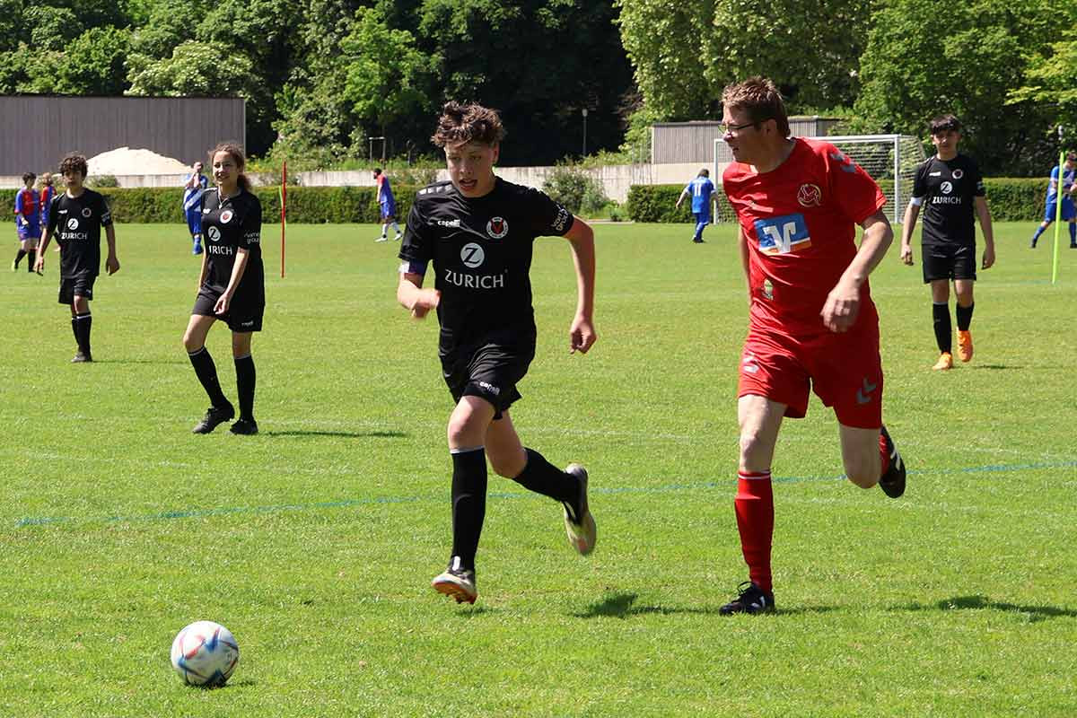 Auch unsere Kleinsten hatten sichtlich Spaß beim Fußballspielen