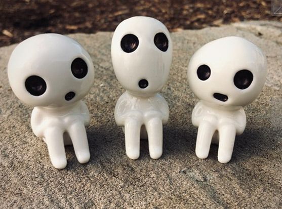 Sitting Kodama Ornaments 3D printing