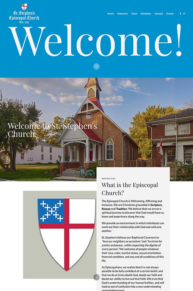 Esempi di siti web del portfolio della chiesa di St. Stephens Romney