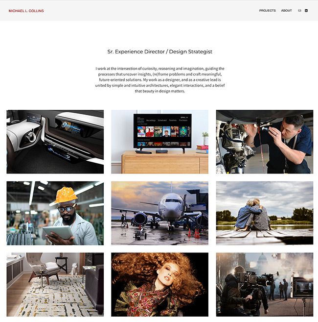 Michael Collins UX Portfolio Website