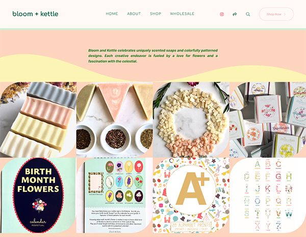 Bloom & Kettle Portfolio Website Examples