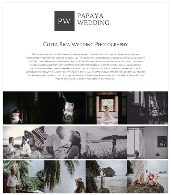 Portfólio de fotografia de casamento de casamento de mamão