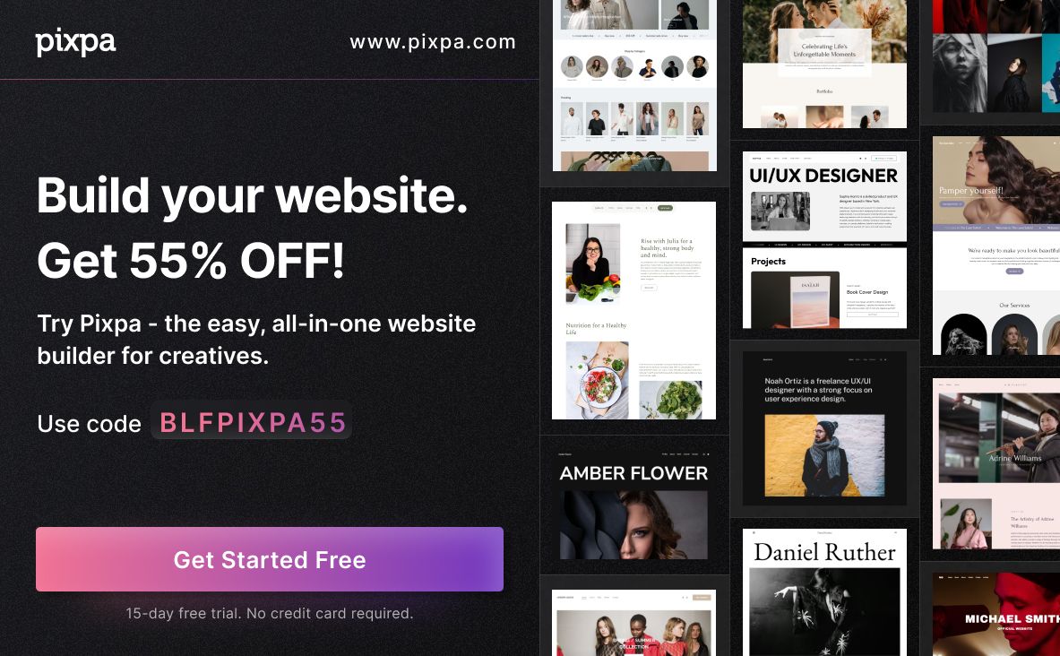 Pixpa Black Friday Deal