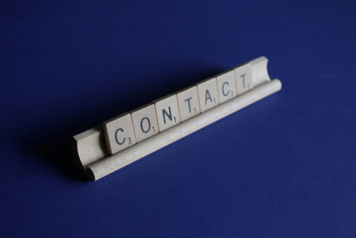 Image of the word contact