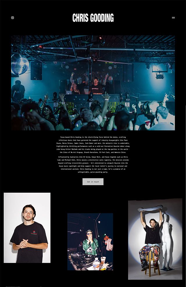 Chris Goodings Portfolio Website Examples