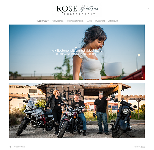 Rose Yuen - Веб-сайт портфолио фотостудии Boutique - Pixpa