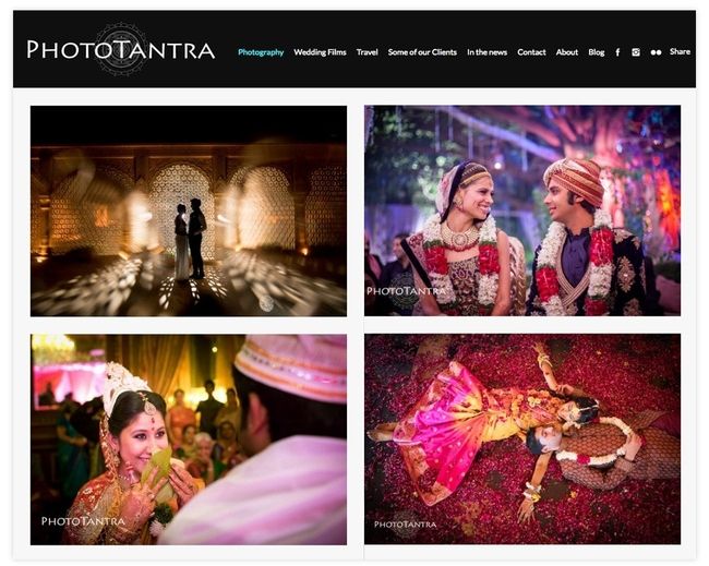 Photo Tantra sitio web de fotografía de bodas